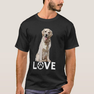 Gelbes Lab Liebe Golden Labrador Retriever Liebhab T-Shirt