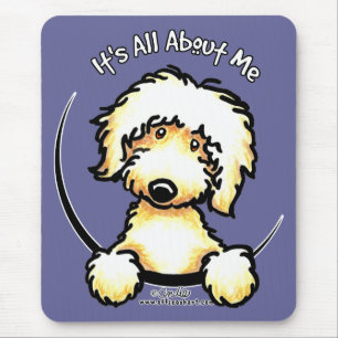 Gelbes Labradoodle IAAM Mousepad