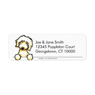 Gelbes Labradoodle sauber u. einfach