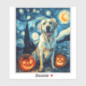 Gelbes Labrador (1) Aufkleber (Blatt)