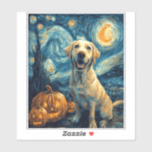 Gelbes Labrador (2) Aufkleber (Blatt)