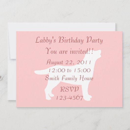 Gelbes Labrador auf der grünen Couch Einladung (Rückseite)