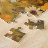 Gelbes Labrador bei Blume Puzzle (Seite)