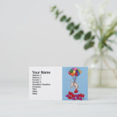 Gelbes Labrador, das LIEBE sammelt Visitenkarte (Stehend Vorderseite)