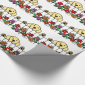 Gelbes Labrador, das Sie aufpasst Geschenkpapier (Ecke)