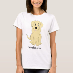 Gelbes Labrador Design Personalisiert T-Shirt
