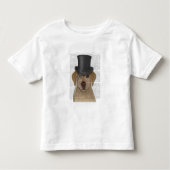 Gelbes Labrador, formales Hound und Hut Kleinkind T-shirt (Vorderseite)