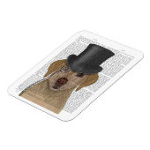 Gelbes Labrador, formales Hound und Hut Magnet (Linke Seite)