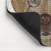 Gelbes Labrador, formales Hound und Hut Mousepad (Ecke)