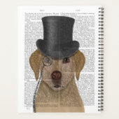 Gelbes Labrador, formales Hound und Hut Planer (Rückseite)