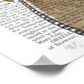 Gelbes Labrador, formales Hound und Hut Poster (Ecke)