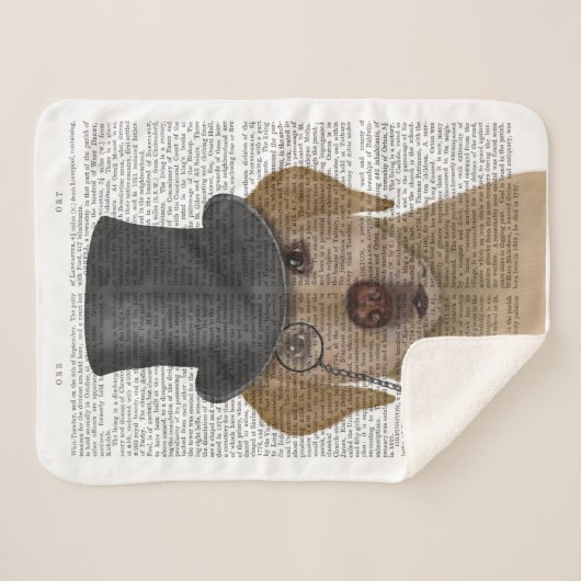 Gelbes Labrador, formales Hound und Hut Sherpadecke (Vorderseite (Horizontal))