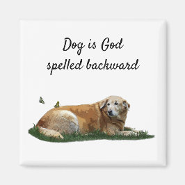 Gelbes Labrador gemischte Rasse Dog Magnet