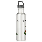 Gelbes Labrador gemischte Rasse Hund Wasser Flasch Edelstahlflasche (Rückseite)