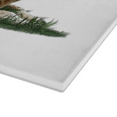 Gelbes Labrador gemischte Rasse Hunde-Schneidebret Schneidebrett (Ecke)