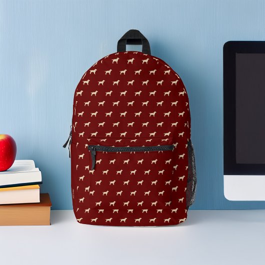 Gelbes Labrador-Hunde-Muster Personalisiert Bedruckter Rucksack