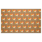 Gelbes Labrador-Kontur-Herbst-Baum-Toffee Stoff (Fat Quarter (45,7 x 55,9 cm))
