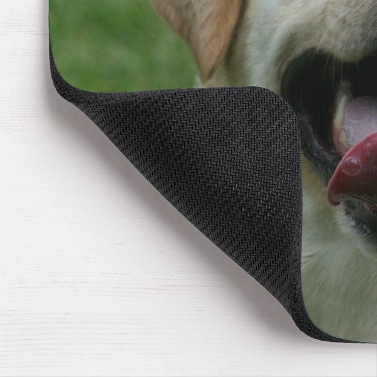 Gelbes Labrador mousepad (Ecke)