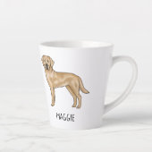 Gelbes Labrador Niedlicher Labrador Retriever Ihr Milchtasse (Rechts)