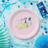 Gelbes Labrador Pappteller (Party)