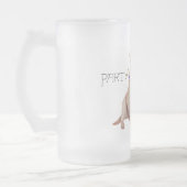 Gelbes Labrador-Party Tier Mattglas Bierglas (Links)