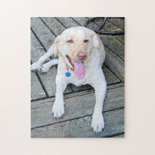 Gelbes Labrador-Puzzlespiel Puzzle (Vertikal)