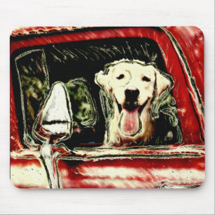 GELBES LABRADOR RETIEVER MOUSEPAD