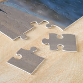 Gelbes Labrador Retriever am Strand Puzzle (Seite)