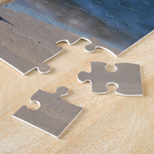 Gelbes Labrador Retriever am Strand Puzzle (Seite)