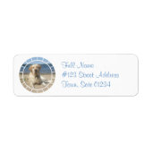 Gelbes Labrador Retriever Dog Mailing Label (Vorne)