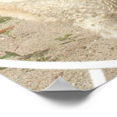 Gelbes Labrador Retriever Doster Poster (Ecke)