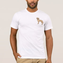 Gelbes Labrador Retriever Einzigartiger Cartoon La T-Shirt