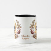 Gelbes Labrador Retriever Herbstkranz Tasse (Zentrum)