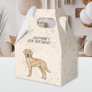 Gelbes Labrador Retriever Hund Custom Kindergeburt Geschenkschachtel