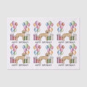 Gelbes Labrador Retriever Hund farbenfrohe Geburt Seidenpapier