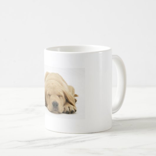 Gelbes Labrador retriever Kaffeetasse (VorderseiteRechts)