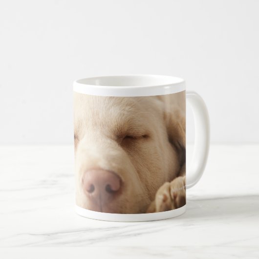 Gelbes Labrador retriever Kaffeetasse (VorderseiteRechts)