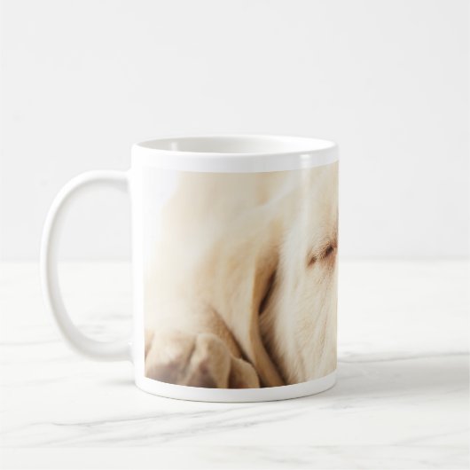 Gelbes Labrador retriever Kaffeetasse (Links)