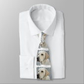 Gelbes Labrador retriever Krawatte (Gebunden)