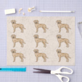 Gelbes Labrador Retriever Labrador Dog Print Patte Seidenpapier (Handwerk)