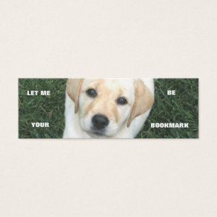 Gelbes Labrador-Retriever-Lesezeichen