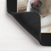 Gelbes Labrador retriever Mousepad (Ecke)