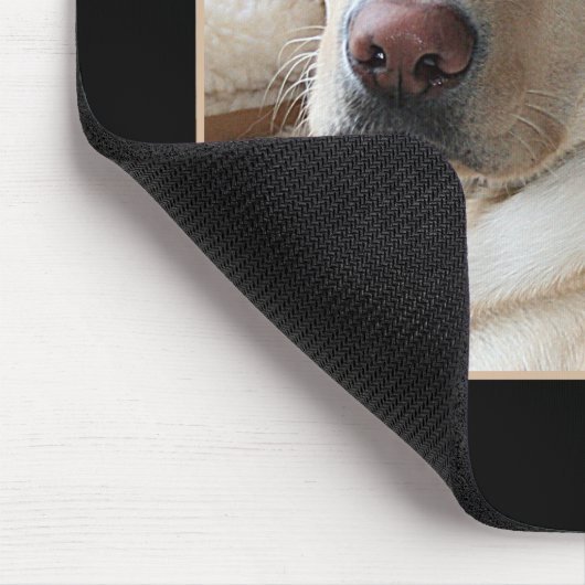 Gelbes Labrador retriever Mousepad (Ecke)