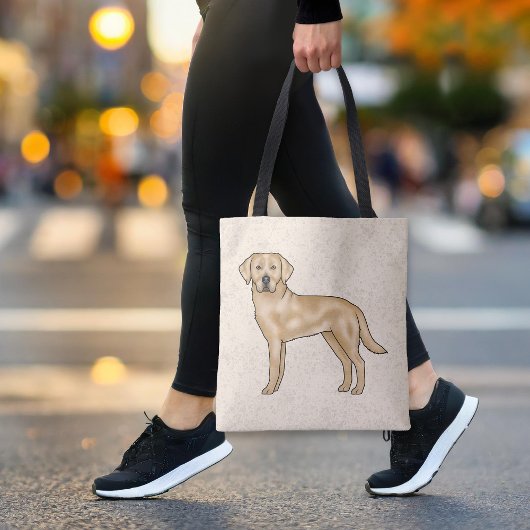 Gelbes Labrador Retriever Niedlicher Cartoon Dog B Tasche