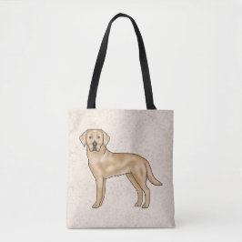 Gelbes Labrador Retriever Niedlicher Cartoon Dog B Tasche
