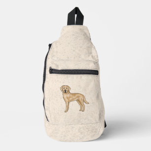 Gelbes Labrador Retriever Niedlicher Cartoon Labra Crossbody Bag