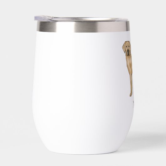 Gelbes Labrador Retriever Niedlicher Labrador Dog  (Rechts)