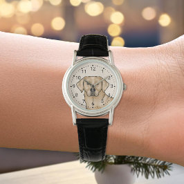 Gelbes Labrador Retriever Niedlicher Labrador Dog  Armbanduhr