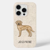 Gelbes Labrador Retriever Niedlicher Labrador Dog  Case-Mate iPhone Hülle (Rückseite)
