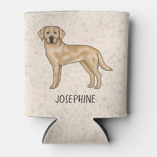 Gelbes Labrador Retriever Niedlicher Labrador Dog Dosenkühler (Vorderseite)